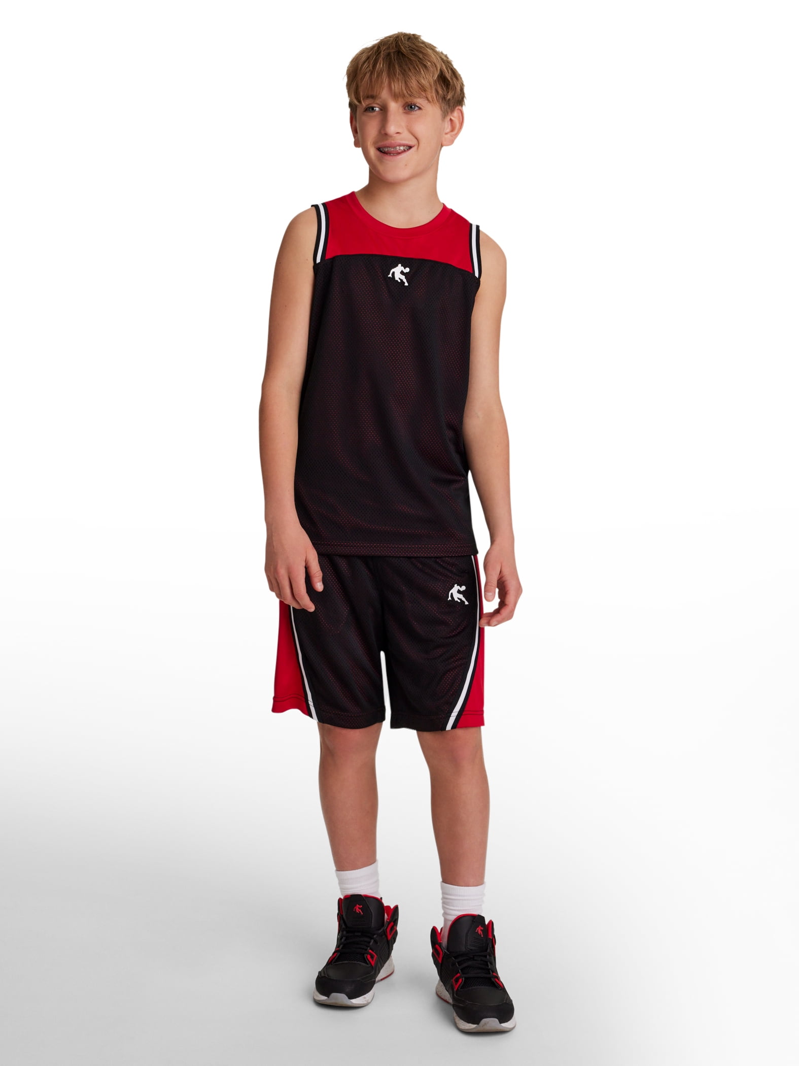 AND1 Boy’s Performance Double Dribble Basketball Short, Sizes 4-18