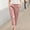 ☁373-Pink, variant on Xuyuer Womens Casual Cotton Tapered Capri Cargo Pants Loose Elastic Waist Ankle Cropped Trouser with Pockets