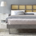 thumbnail image 5 of Platform Bed Frame, Queen Size, Wood, Grey Gray, Modern Contemporary Urban Design, Bedroom Master Guest Suite, 5 of 9