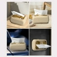 thumbnail image 2 of Suction Cup Tissue Storage Rack Paper Towel Container Wall Mounted Silicone Tissue Dispenser Fashionable Tissue Box, 2 of 8