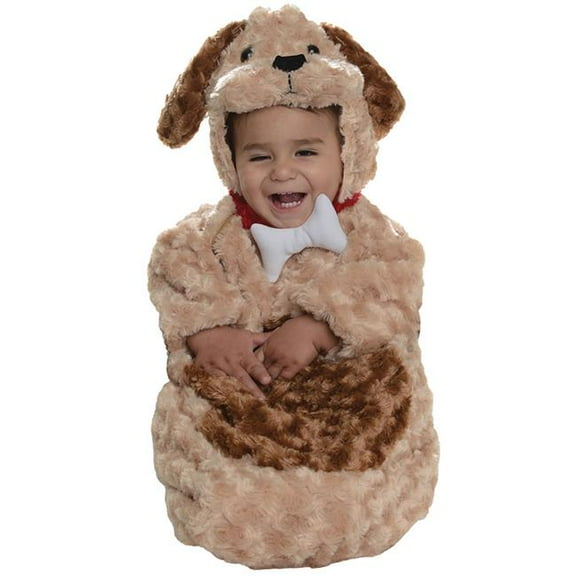 Underwraps Puppy Bunting Costume with Attached Hood for Infants, 0-6 Months