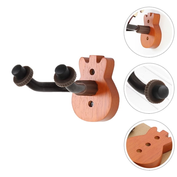 EXHUMKY Ukulele Wall Rack Beech Use 1Set 5.4x3.7x3.5in