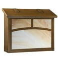 thumbnail image 1 of Americas Finest Lighting AF-3023-WB-HN Double T Large Mailbox, Honey - Warm Brass, 1 of 1