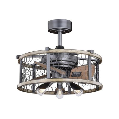 Elegant Home Brooklyn 21 Natural Iron With Distressed Faux Wood Led Outdoor Fandelier Com - Patriot Lighting Ceiling Fan Remote Control