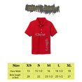 thumbnail image 2 of Zfeel Kids Polo, Soft Cotton-Poly Pique, Uniform Top for Boys & Girls, Cherry Red, L, 2 of 4
