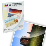 LD © Premium Glossy Inkjet Photo Paper (4X6) 20 pack - Resin Coated