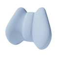 thumbnail image 2 of Cojín de respaldo suave, cómodo, ergonómico, resistente con correa, cojín para asiento de coche Azul, 2 of 9