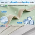 thumbnail image 2 of PHF Double Cooling Blanket for Hot Sleepers King Size, Arc-Chill Q-Max>0.5 with Double Cooling, Summer Blanket Absorbs Heat to Keep Cool All Night (Green, 108"x90"), 2 of 5