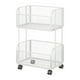 thumbnail image 1 of Cesta de frutas para cocina, carrito de almacenamiento de cocina con ruedas, contenedores de almacenamiento apilables Blanco, 1 of 9
