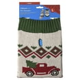 thumbnail image 4 of Vibrant Life Holiday Truck Hooded Dog Sweater, Beige & Green, Large, 4 of 8