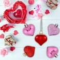 thumbnail image 6 of 24Pcs Heart Ornaments Multi Finish Heart Baubles Hanging Ornaments for Valentine's Day Decor Mother's Day Christmas Tree Wedding Anniversary Party Decoration, 6 of 6