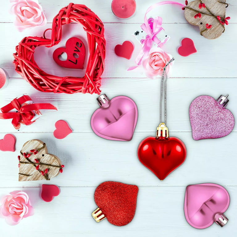 iOPQO Valentines Day Decorations,Heart Ornaments For Valentine