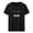 Black, variant on Women WE ARE SAUDI Letter Print Short Sleeve Crew Neck Casual T-Shirt