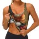 thumbnail image 3 of Fotbe Haystack Meditating Cat Sujetador Deportivo Largo sin Aros para Mujer con Almohadillas y Soporte Medio, Transpirable y Absorbente, Camiseta Tipo Chaleco o Tank Top-X-Large, 3 of 8