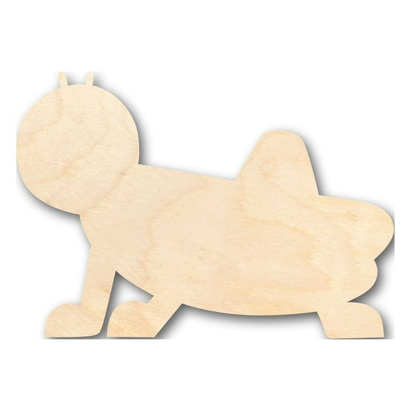 Unfinished Wood Cute Grasshopper Shape - Craft - up to 46" DIY 36" / 1/2"