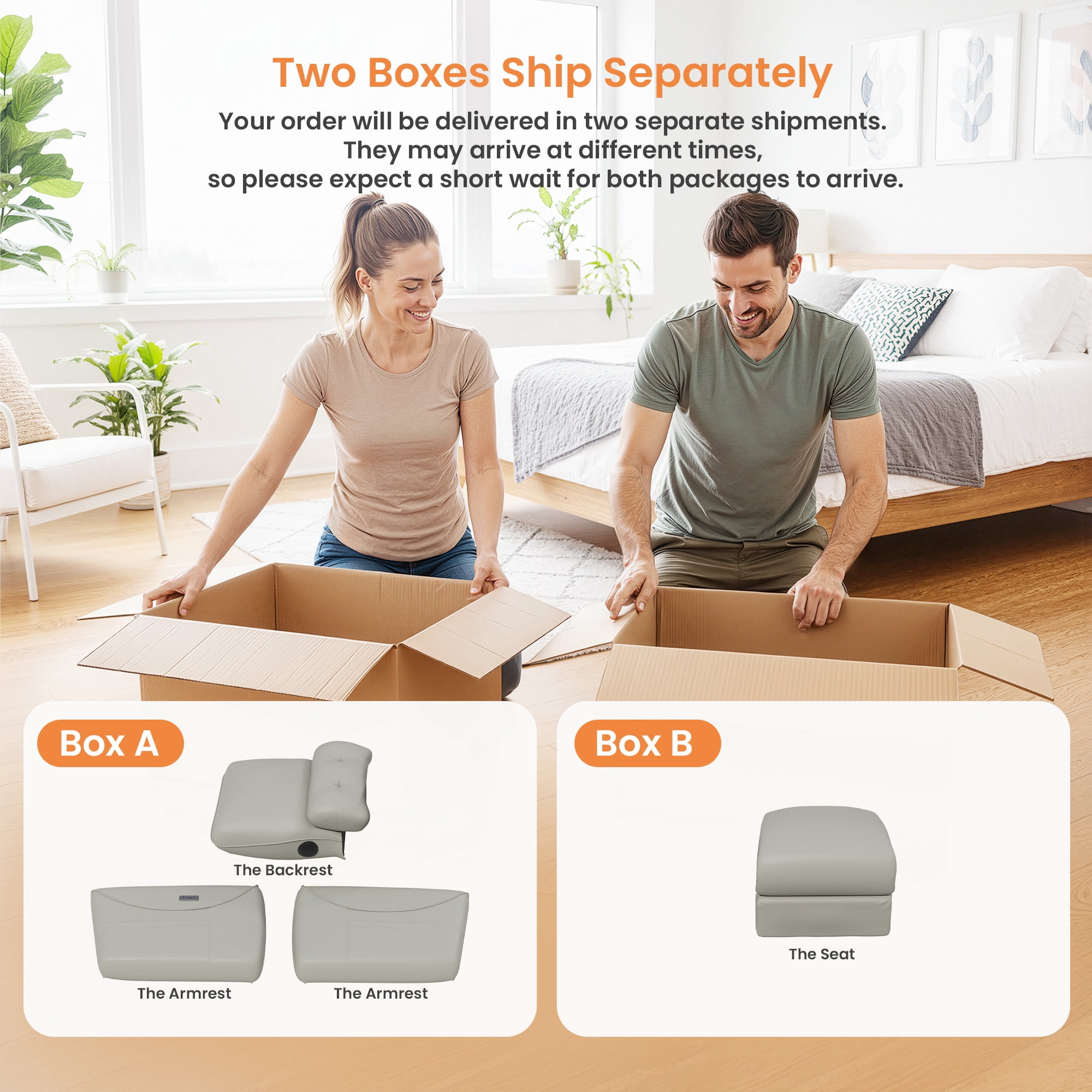 SERWALL Bluetooth Nursery Rocking Chair with 270° Swivel, Swiverl Glider Rocking Chair with USB-C Port & Speaker, Faux Leather Gray