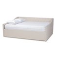 thumbnail image 1 of Bowery Hill Lit de Jour Moderne en Tissu Beige, 1 of 9