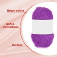 thumbnail image 3 of 2 Skeins 109 Yards Scrubbie Yarn, Sparkle Yarn Polyester Scrubbie Sparkle Glass for Dishcloths Crocheting Knitting DIY Crafts Blanket Rug Sweater Scarf Hat, Rose Purple, 3 of 6