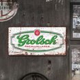 thumbnail image 2 of Placa Metal Vintage Grolsch Pintura Hierro Rectangular Arte La Pared 30x15cm, 2 of 8