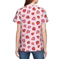 thumbnail image 5 of Fuzoiu Hand Drawn Strawberry Print Youth Short Sleeve T-Shirt,Youth Dry-Fit Active Athletic T-Shirt,Short Sleeve Tops Tees for School, Sports, and Casual Wear, 5 of 6