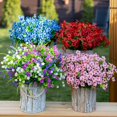 thumbnail image 2 of 12 Manojos de Flores Artificiales de Otoño, Decoración de Otoño Al Aire Libre a Prueba de Decoloración para Porche, Jardín, Patio, Sala de Estar, Recámara - Arreglo Floral Decorativo Multiusos, 2 of 8