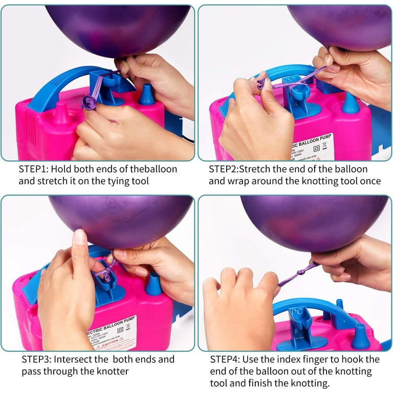 Walbest Balloon PumpPlasticEfficient Hand Push Balloon Inflator Balloon  Accessories Inflatable Tool