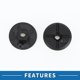 thumbnail image 5 of Tuerca de Escudo de Salpicadura del Arco de la Rueda del Guardabarros Frontal Unique Bargains No.2019900050 para Mercedes-Benz S350 Plástico Negro 5 Pcs, 5 of 6