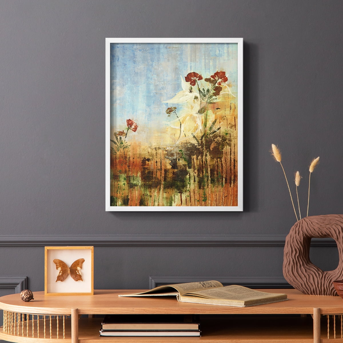 Dedicated to Spring Framed Print in White Solid Wood Framed Print No Nail Hanging