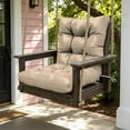 thumbnail image 6 of Kimunuk Outdoor Chair Cushions Set of 2, 42 x 21 x 5 in Non Slip Porch Swing Cushion Seat Back Cushions with Ties for Indoor Patio Rocking Chair, Sand, 6 of 8