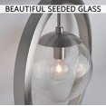 thumbnail image 5 of Kira Home Lucia 15" Modern Ring Pendant Light + Seeded Glass Orb/Globe, Adjustable Height, Brushed Nickel Finish, 5 of 7