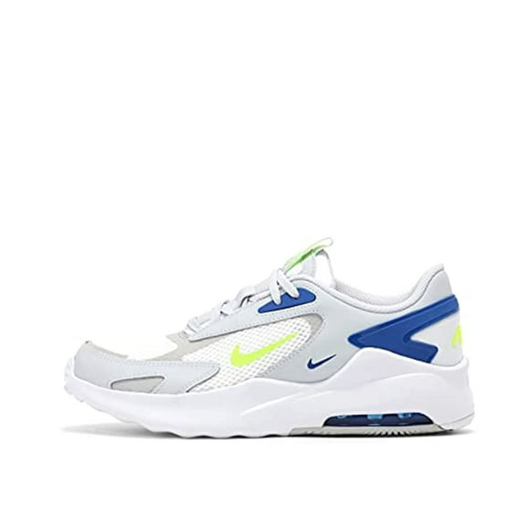 Nike Air Max Bolt Big Kids' Shoes Color: Pure Platinum/Grey Fog/Game Royal/Volt Size: 7Y