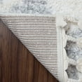 thumbnail image 6 of Modern Diamond Plush Polypropylene Indoor Shag Area Rug with Fringe - 8' x 10’, Gray-Cream, 6 of 10