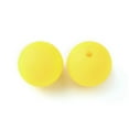 thumbnail image 2 of Food Grade Eco-Friendly Silicone Focal Beads Round Yellow 15mm Hole: 2mm, 2 of 2