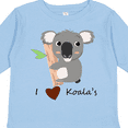 thumbnail image 4 of Inktastic I heart Koalas Boys or Girls Long Sleeve Toddler T-Shirt, 4 of 5