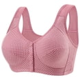 thumbnail image 2 of Bixock Plus Size Bras for Women Wireless Solid Color Tank Top Front Closure Posture Correction Support Breathable for Full Bust Bra, 2 of 5