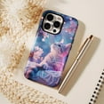 thumbnail image 6 of Glowing Cherry Blossom Cat Phone Case for Cat Lovers, Cute Feline Art with Dreamy Glow, Compatible with iPhone 11/12/13/14/15/16 (Pro Max/Plus), 6 of 9
