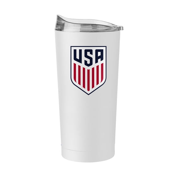 United States Men's National Team USMNT Soccer 20oz White Flipside Powder Coat Tumbler