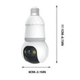 thumbnail image 3 of Wifi Light Bulb Security Camera, 2K, Pan-Tilt 360° View, Motion Tracking, Color Night Vision, Two-Way Audio, Easy Setup for Indoor Outdoor Home Surveillance, 3 of 9