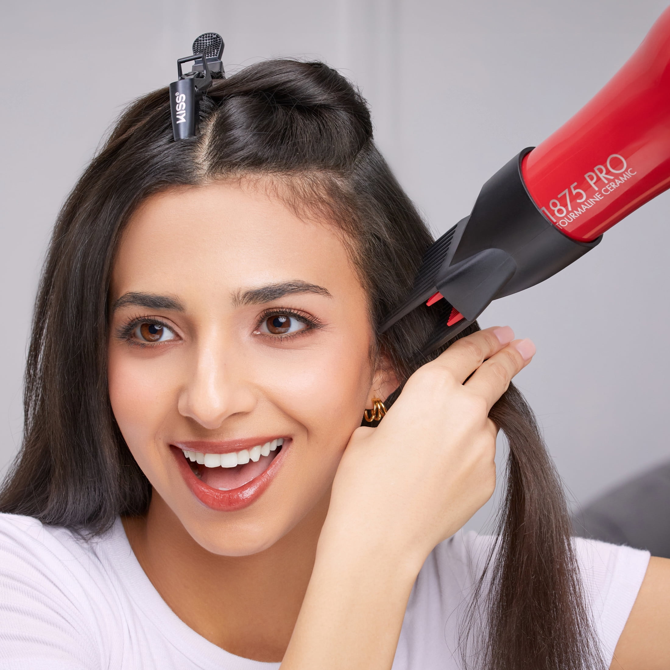KISS 1875 Watt Pro Tourmaline Ceramic Styling Edition Hair Dryer, 5 Pieces