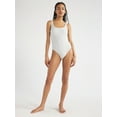 thumbnail image 3 of No Boundaries Juniors’ Lurex One Piece Tank Swimsuit with Scooped Back, Sizes S-XL, 3 of 6