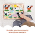thumbnail image 6 of Melissa & Doug Farm Animals Sound Puzzle - Wooden Peg Puzzle with Sound Effects (8 Pcs), 6 of 12