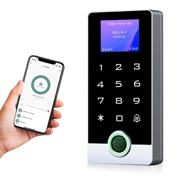 Sistema de control de acceso inalámbrico Tuya AMOCAM con pantalla LED
