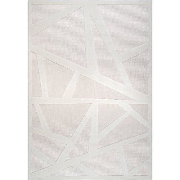 LaDole Rugs Tapis d'Extérieur et d'Intérieur / Tapis Moderne Géométrique Durable et Doux pour Patio, Balcon, Chambre, Salon, Cuisine, Salle à Manger, Entrée et Couloir