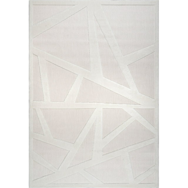 LaDole Rugs Outdoor Indoor Area Rug | Durable Soft Geometric Modern Carpet Mat For for Patio, Balcony, Bedroom, Living Room, Kitchen, Dining, Entrance, and Hallway