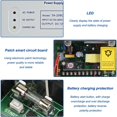 thumbnail image 4 of Fuente de alimentación UPS Fuente de alimentación de control de acceso DC 12V / 5A 50W 0-15s Rango de retardo Sistema de control de acceso de puerta Fuente de alimentación del, 4 of 8