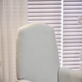 thumbnail image 5 of Rocking Chair Nursery, Nursery Rocking Chairs with Adjustable Footrest and Side Pocket, Comfy Rocking Chairs in Teddy Fabric, Reading Arm Glider Chair for Living Room, Bedroom, Offices, Ivory, 5 of 9