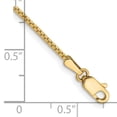 thumbnail image 2 of 14k Yellow Gold 9 Inch 1.1mm Box Anklet Ankle Bracelet Chain, 2 of 6