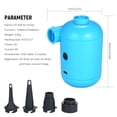 thumbnail image 4 of Air Inflate,Air Inflatable Pump Boat Sofa Auto Sofa Auto Air Portable Usb Air Inflatable Pump Car Auto Air Inflatable Air Pump Inflates Deflates 2 Inflator. Pool Couch Raft Couch Raft Boat Mewmewcat, 4 of 6