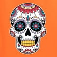 thumbnail image 5 of Wild Bobby Day Of The Dead Sugar Skull Pop Culture Men Graphic Tank Top, Orange, XX-Large, 5 of 5