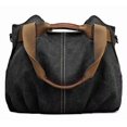 thumbnail image 1 of Sac à Main Quotidien Décontracté Vintage Hobo en Toile pour Femmes Dames, Poignée Supérieure, Épaule, Cabas, Cabas, 1 of 7